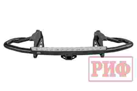 Бампер силовой задний Toyota Land Cruiser Prado 120 c квадратом под фаркоп