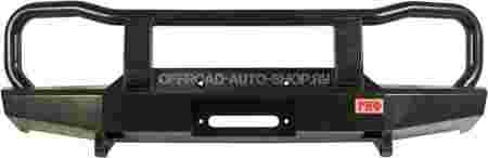 Бампер силовой передний ВАЗ Нива с защитной дугой и площадкой под лебедку