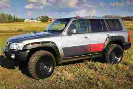 Расширители арок Nissan PATROL Y61 (вылет 55 мм, без сверловки)