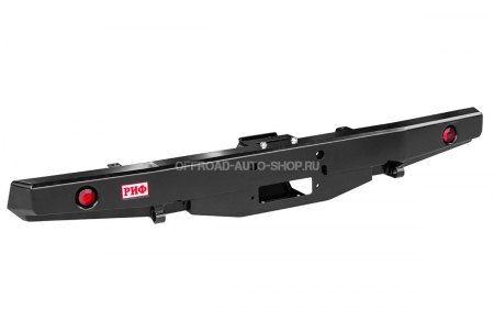 Бампер задний УАЗ Буханка с площадкой под лебёдку и фонарями, стандарт