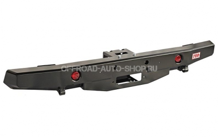 Бампер задний УАЗ Hunter с площадкой под лебедку и фонарями стандарт